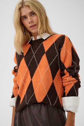 CULTURE - Jersey 'Argyle' en naranja