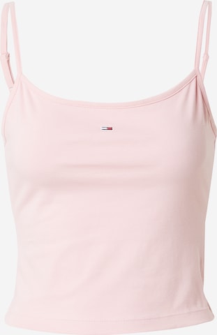 Top 'ESSENTIAL' de la Tommy Jeans pe roz: față