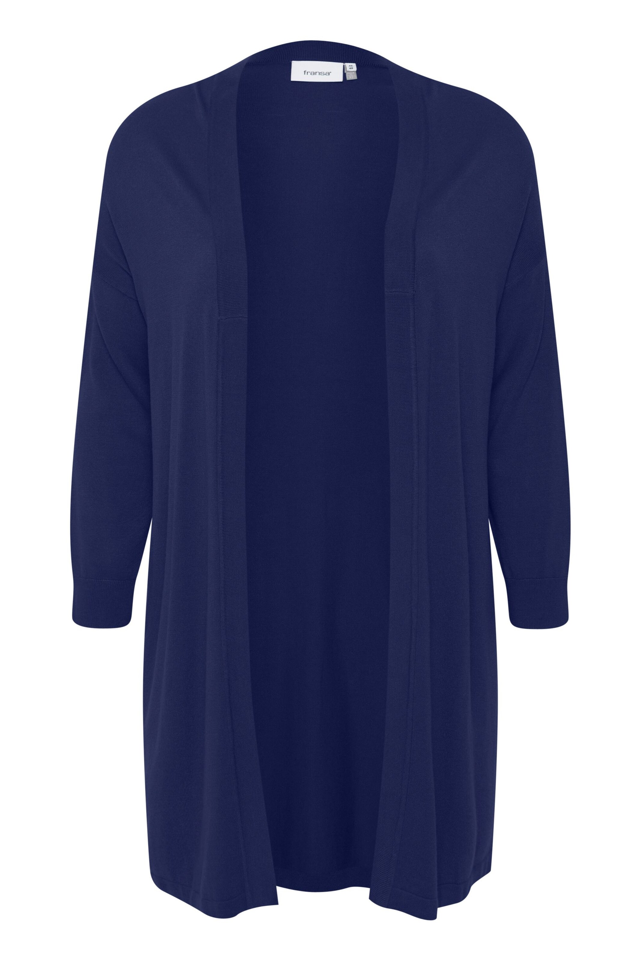 Fransa Curve Knit cardigan 'FPBlume' in Blue: front