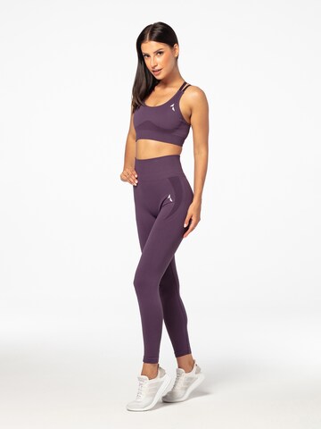 Carpatree Slimfit Sportbroek 'Arcade ' in Lila
