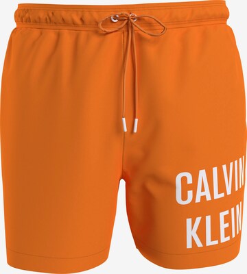 Calvin Klein Swimwear Plavecké šortky – oranžová: přední strana