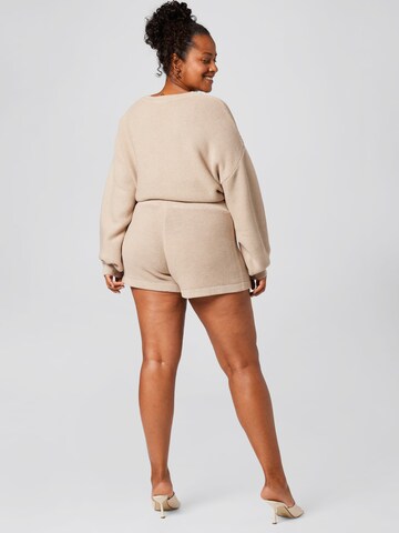 A LOT LESS Regular Shorts 'Elena' in Beige