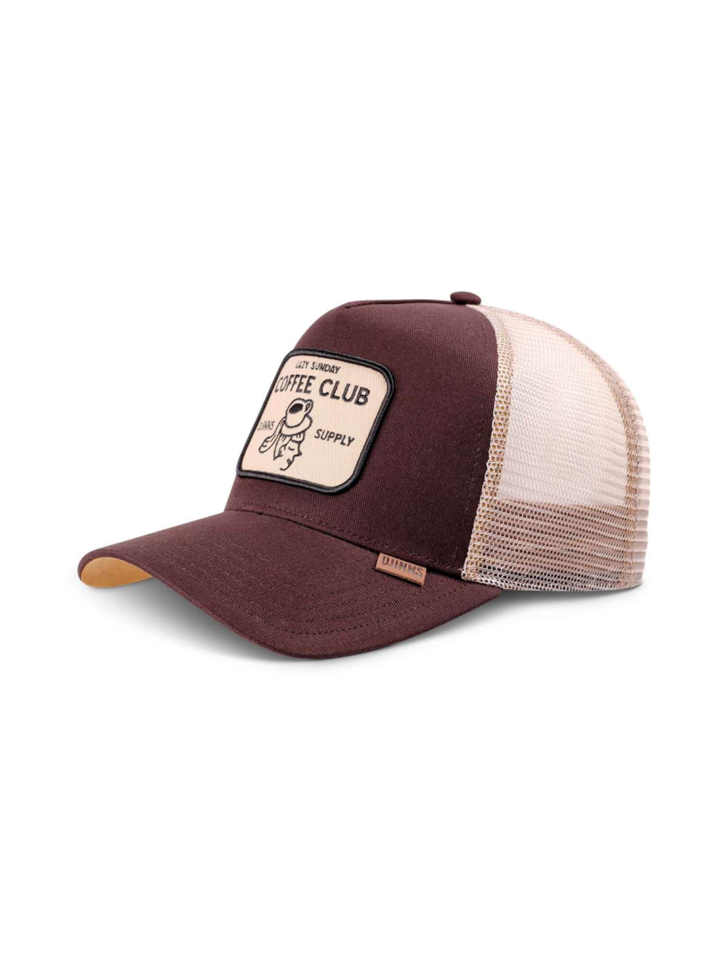 DJINNS Cap 'HFT Coffee Head'‌‌‌‌‌‌ in Braun: Vorderseite