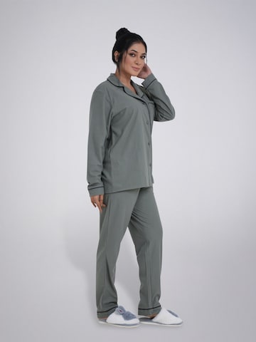LEAFLETIC Pyjamas 'Leafletic Women’s Nightwear Long set' i grøn