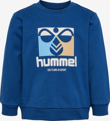 Hummel Sweatshirt 'Lime' in Blue: front