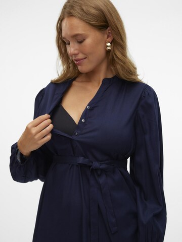 Chemisier 'MLMercy Lia' MAMALICIOUS en bleu