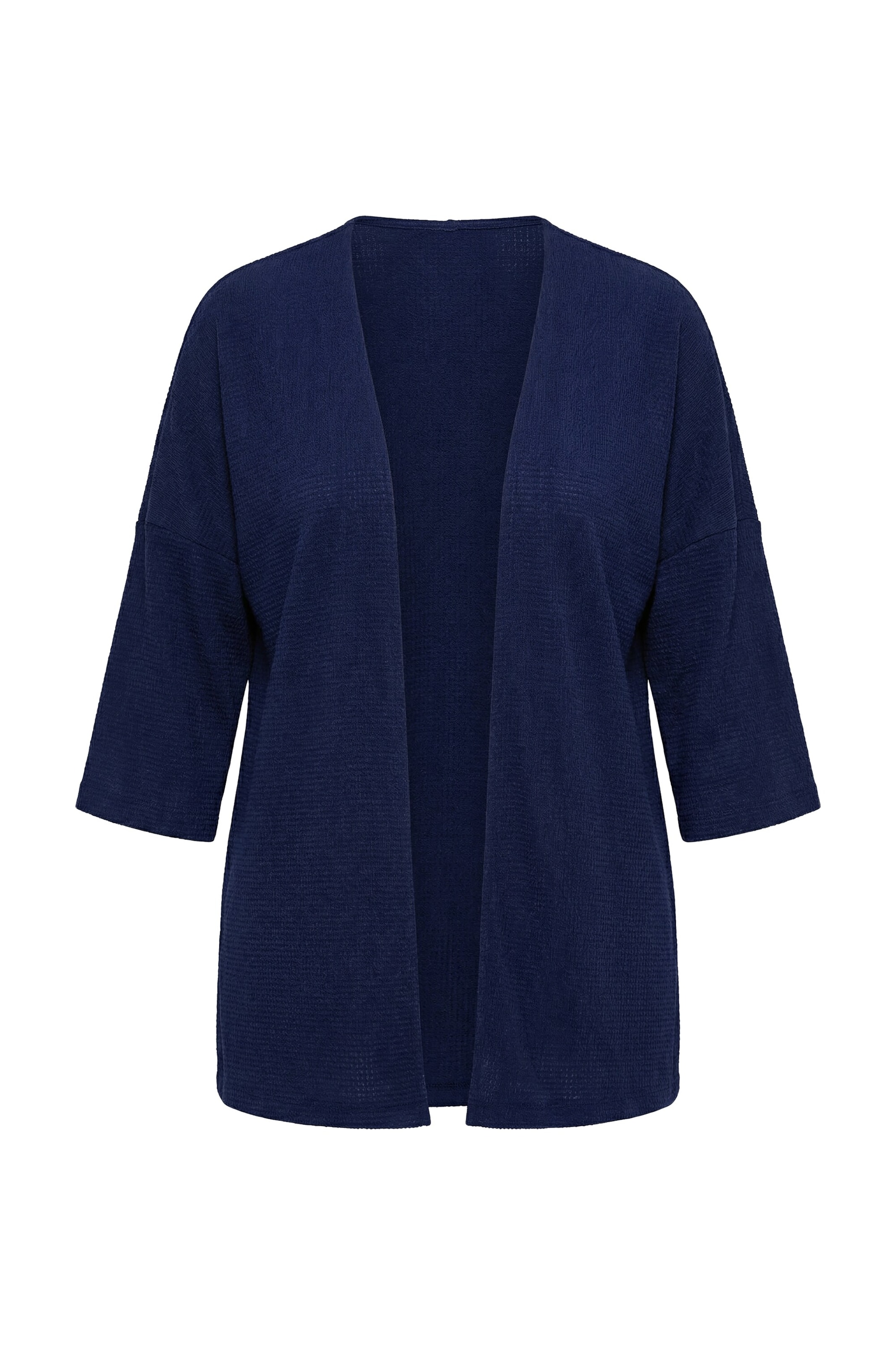 Ulla Popken Strickjacke in Blau: Vorderseite