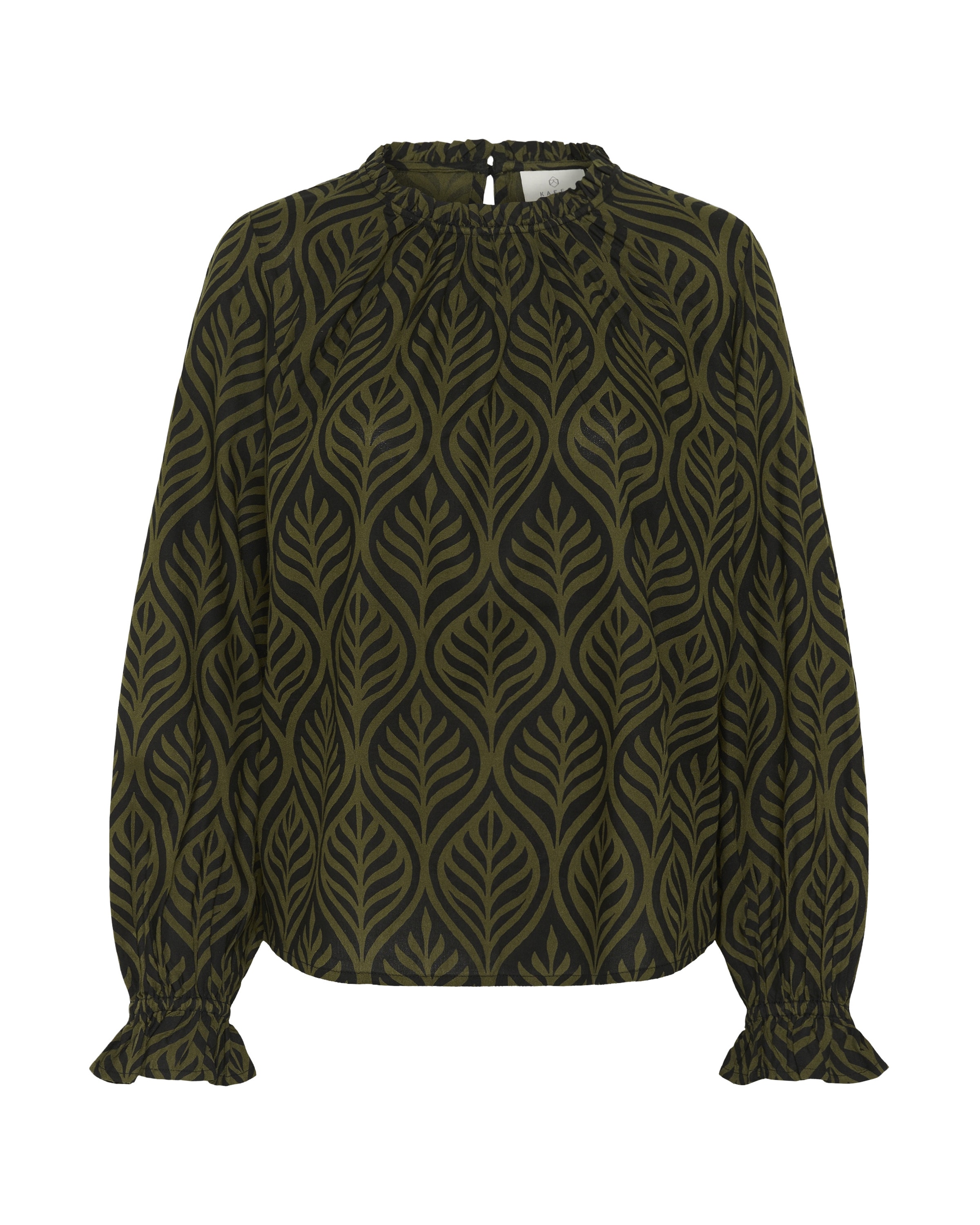 Kaffe Blouse 'Violetta' in Zwart: voorkant