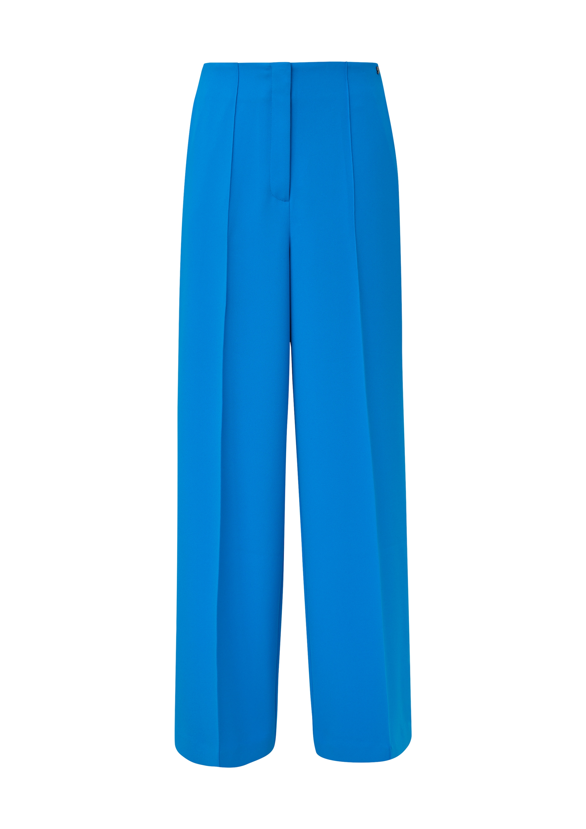 COMMA Wide Leg Bügelfaltenhose in Blau: Vorderseite