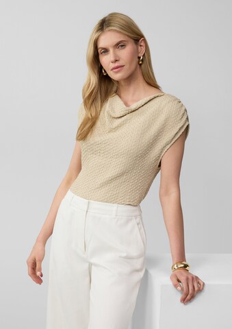 s.Oliver BLACK LABEL Shirt in Beige: front