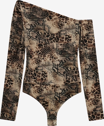 smėlio GUESS Marškinėliai-glaustinukė: priekis