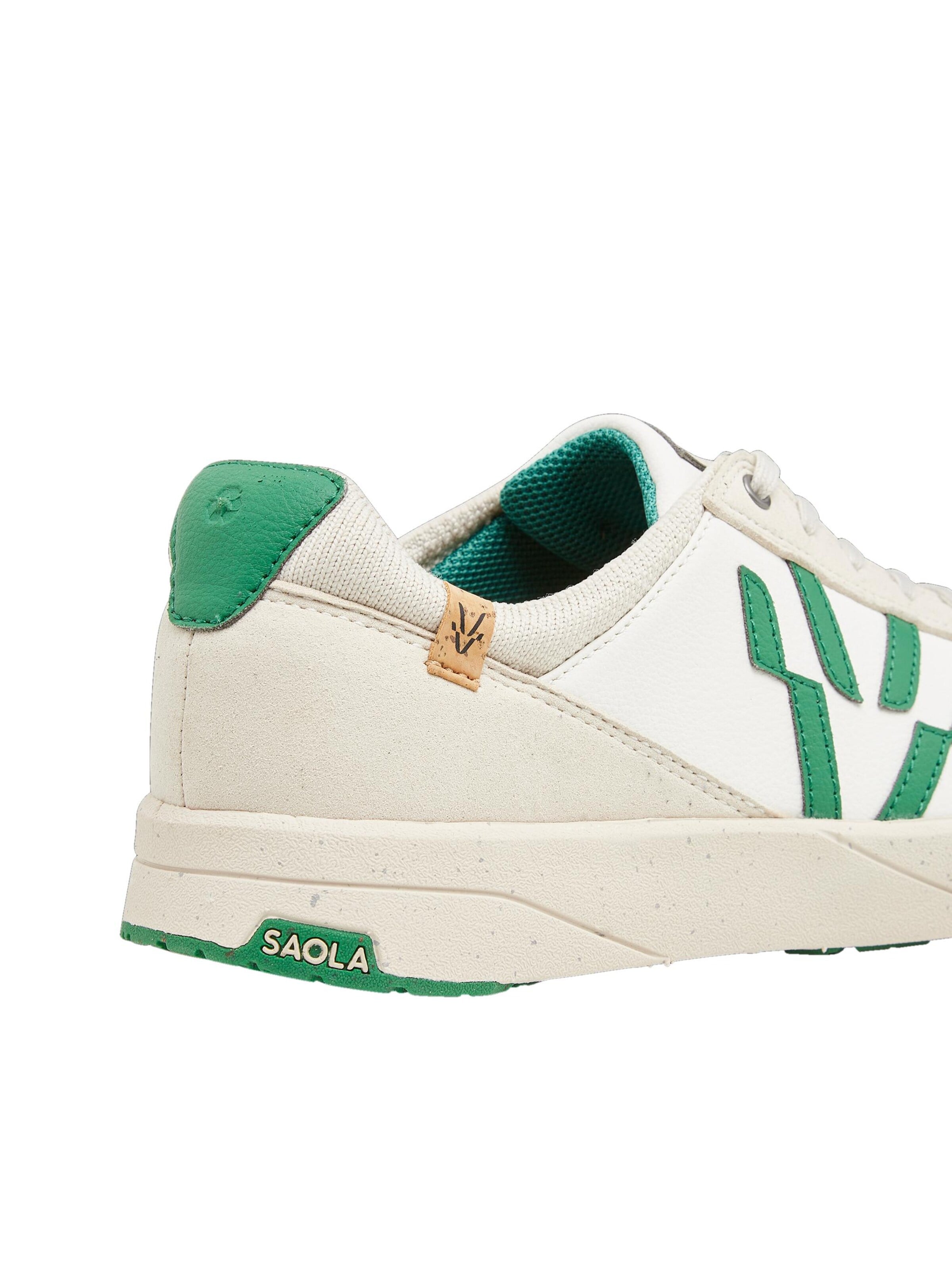 SAOLA Lace-up shoe 'Cali W White Forest' in Green