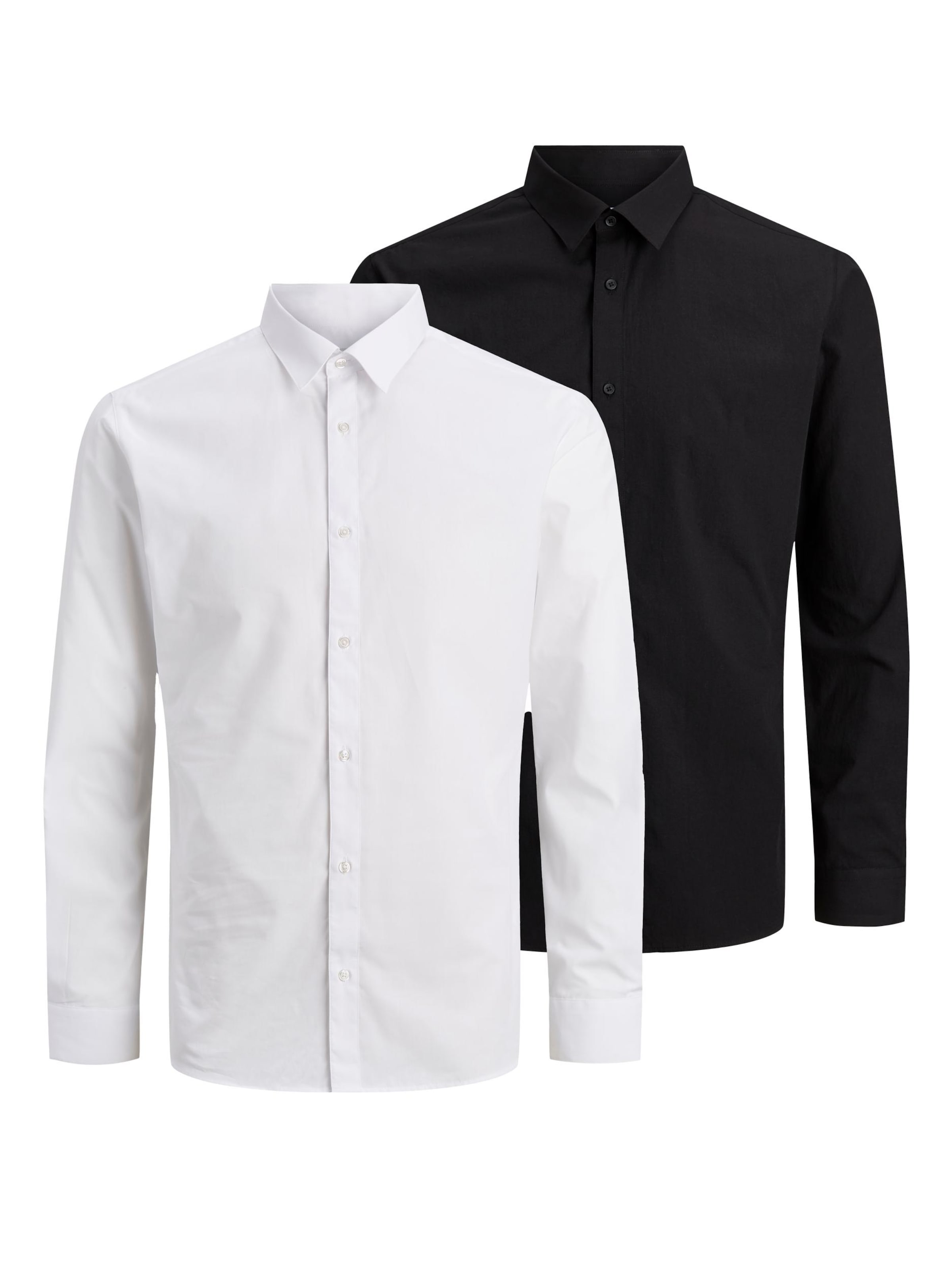 JACK &amp; JONES - Ajuste estrecho Camisa de negocios &#x27;Joe&#x27; en negro: frente