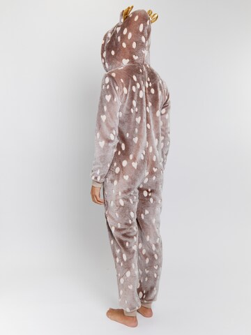 Loungeable Loungewear 'Reindeer' in Grey