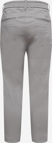 DRYKORN Regular Pleat-Front Pants 'CHASY' in Grey