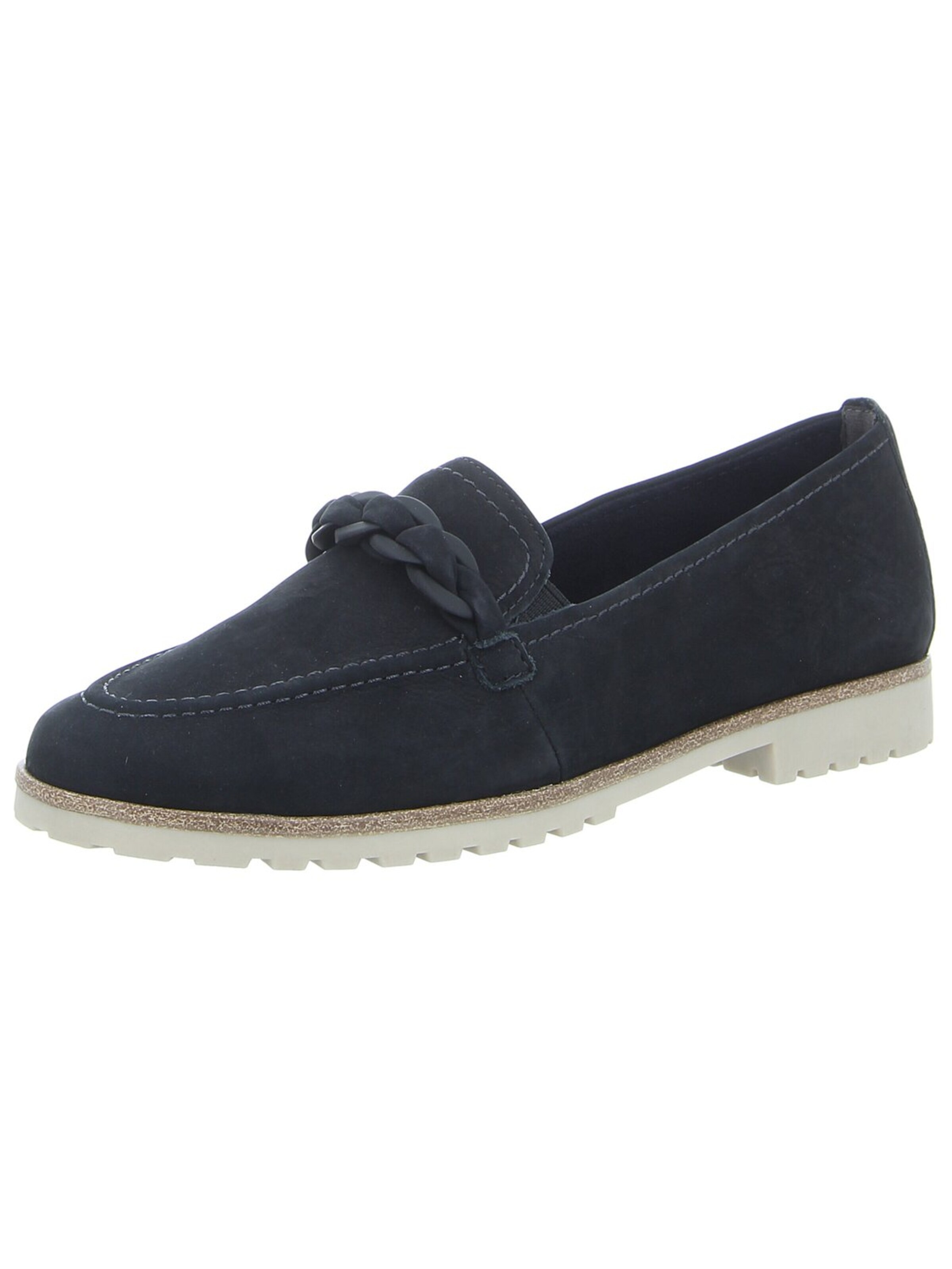 Tamaris Slippers 'Damen Slipper 1-1-24200-42-805 Rauleder in blau' in Blue: front