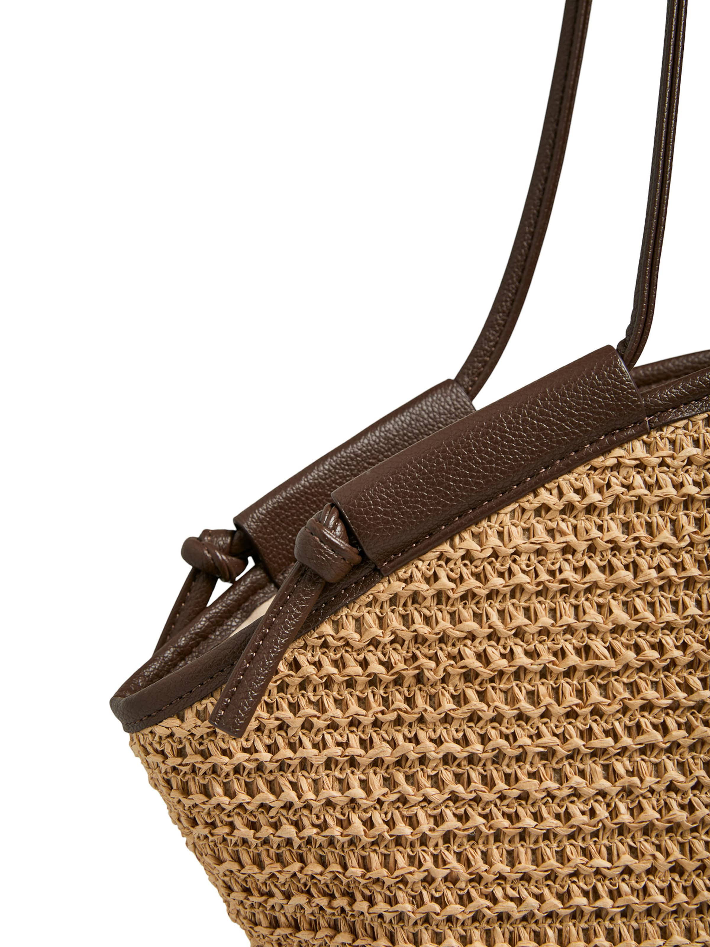 PIECES Torba shopper 'PCBALLAN' w kolorze beżowy