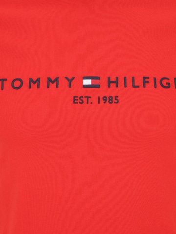 TOMMY HILFIGER Rovný strih Tričko - Červená