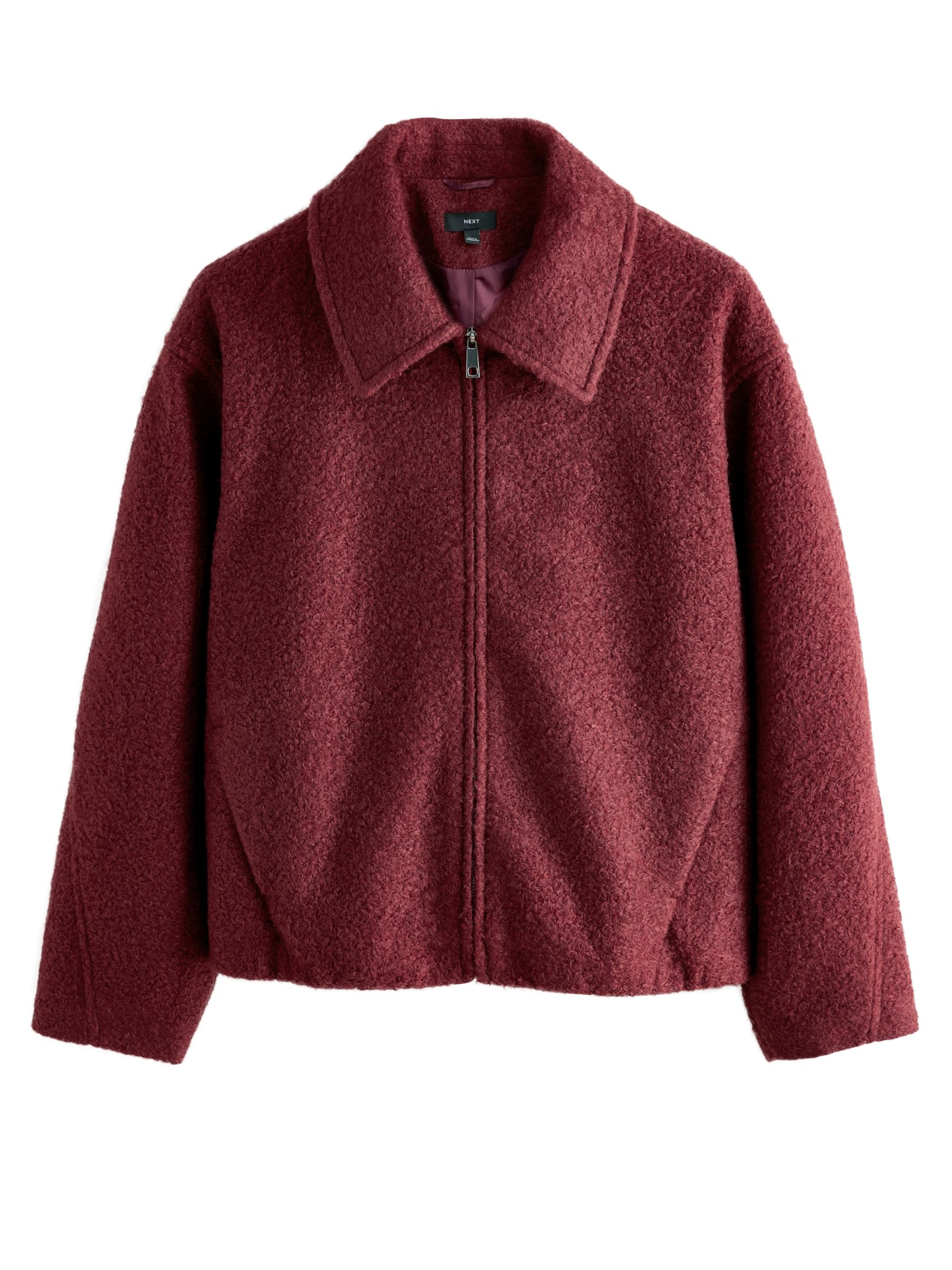 Next Veste mi-saison en rouge foncé, Vue avec produit