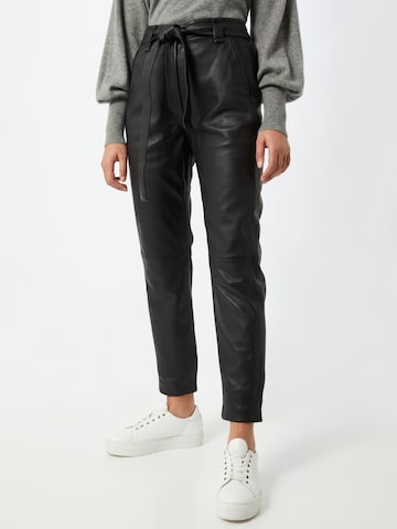 SECOND FEMALE Regular Trousers 'Indie' in Black: front