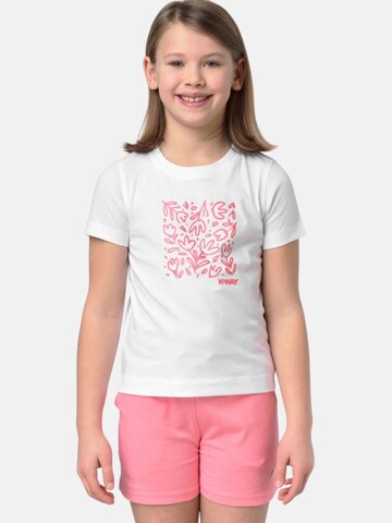 K-Way Koszulka 'K-WAY KIDS P.MELIS FLEURS JERSEY T-SHIRT' w kolorze biały: przód