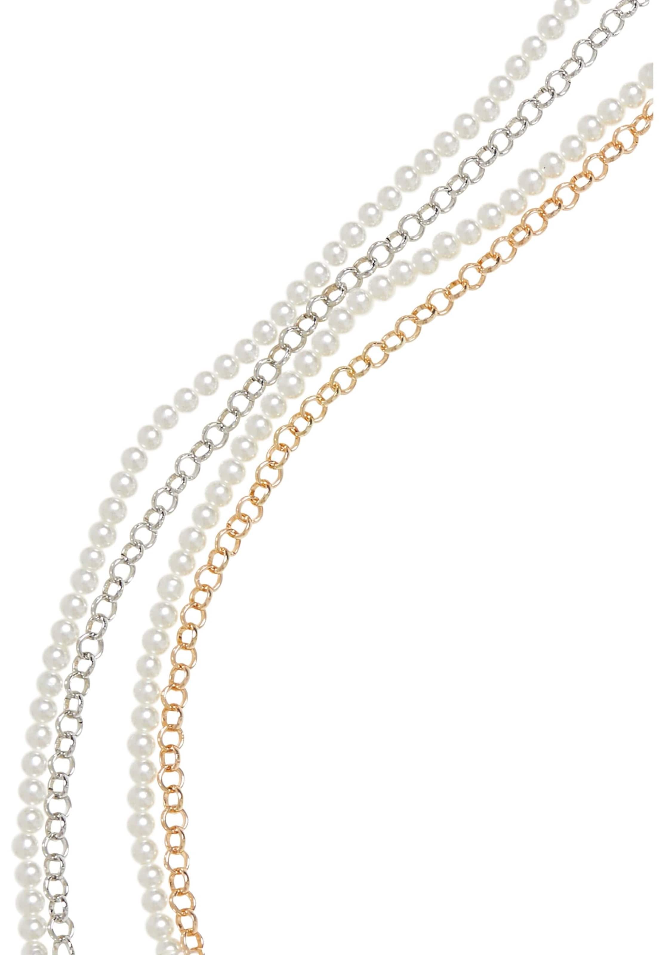 auksinė Urban Classics Akiniai nuo saulės ' Pearl layering Chain '
