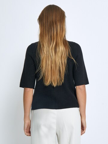 DESIRES Gebreid vest 'Delta' in Zwart