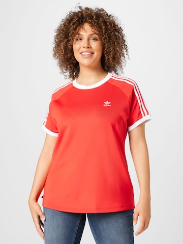 ADIDAS ORIGINALS - Camiseta 'Adicolor Classics  3-Stripes ' en rojo: frente
