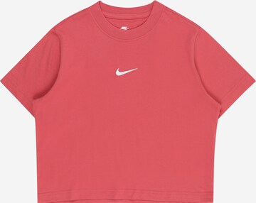 Nike Sportswear T-Shirt 'ESSNTL' in Rot: predná strana