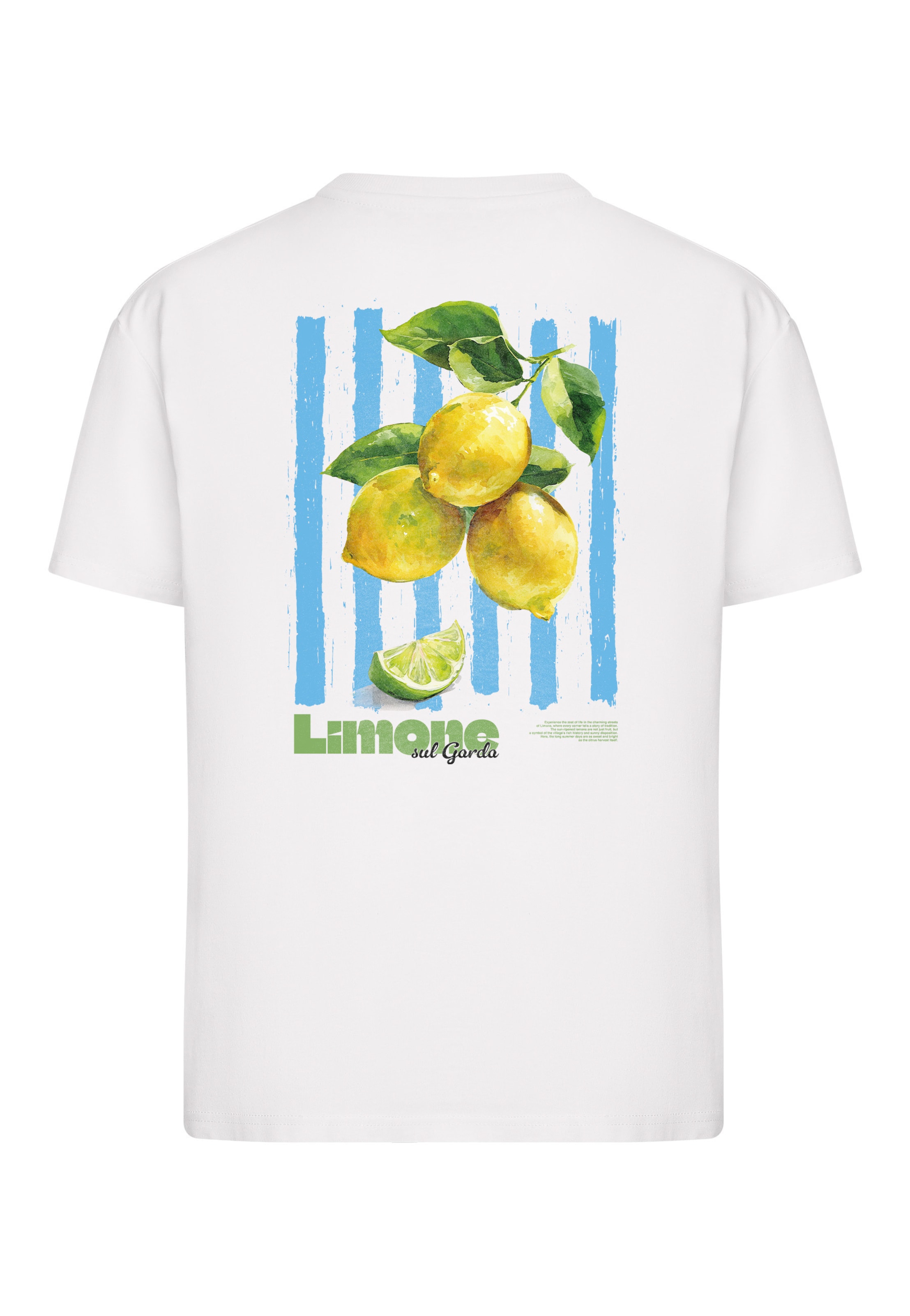 Miss Tee Тениска 'Limona Vibes' в бяло
