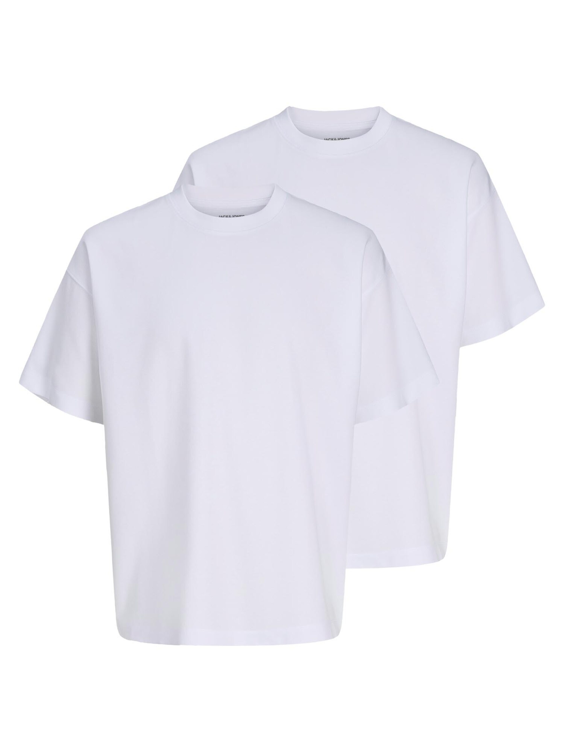 JACK & JONES Shirt 'Barron Tee' in White: front