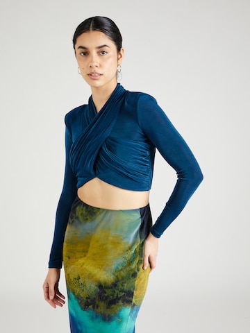 Bardot Blouse 'WREN' in Blue: front