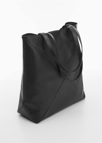 MANGO Nakupovalna torba 'Carbo' | črna barva