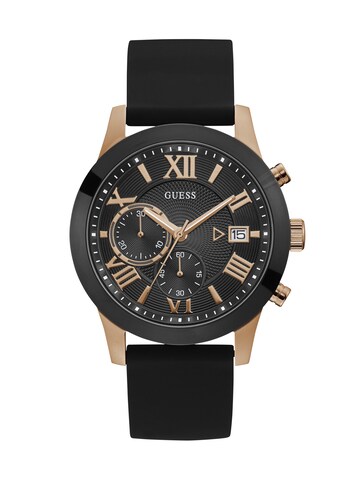 GUESS Analog Watch 'Atlas' in Black: front