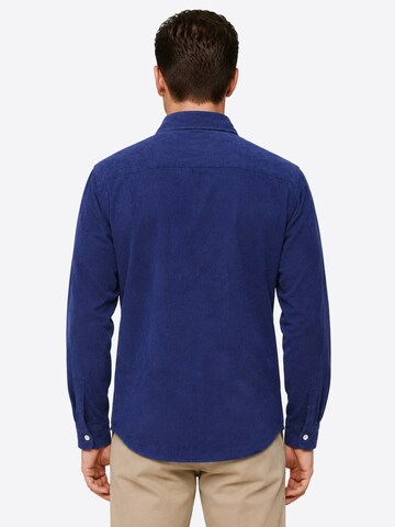 ALLTHEMEN Regular fit Button Up Shirt 'Tupfer' in Blue