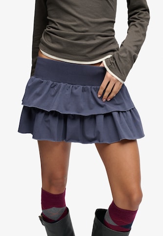 BENCH Rok 'Bench X Superdry & Co' in Blauw: voorkant