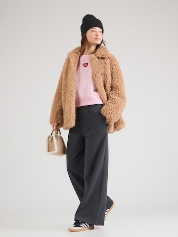 GAP Szeroka nogawka Spodnie w kolorze czarny