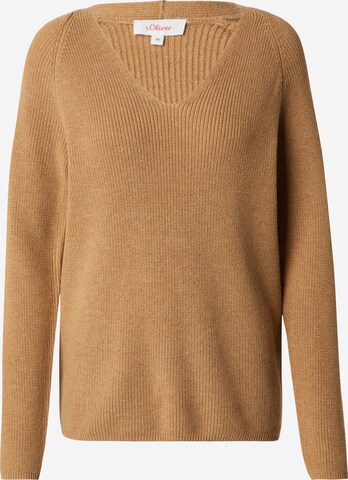 s.Oliver Sweater in Brown: front