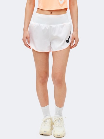 NIKE - Regular Calças de desporto 'TEMPO' em branco: frente