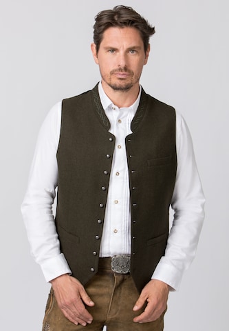 STOCKERPOINT Traditional vest in Green: front