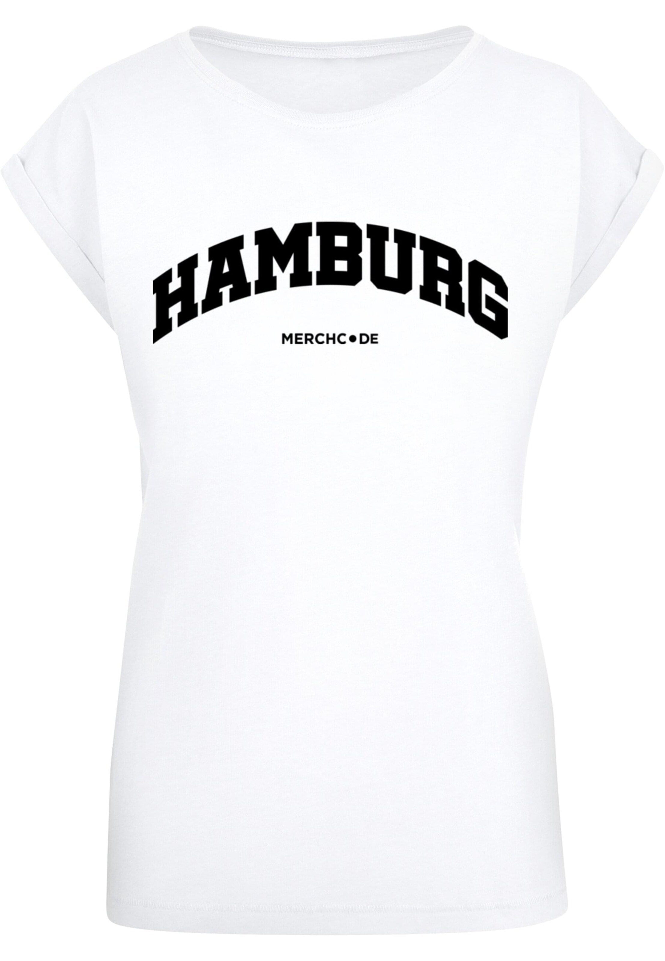 T-shirt 'Hamburg' Merchcode en blanc : devant