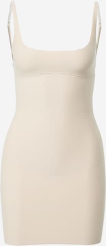 ETAM - Vestido de corpiño en beige: frente