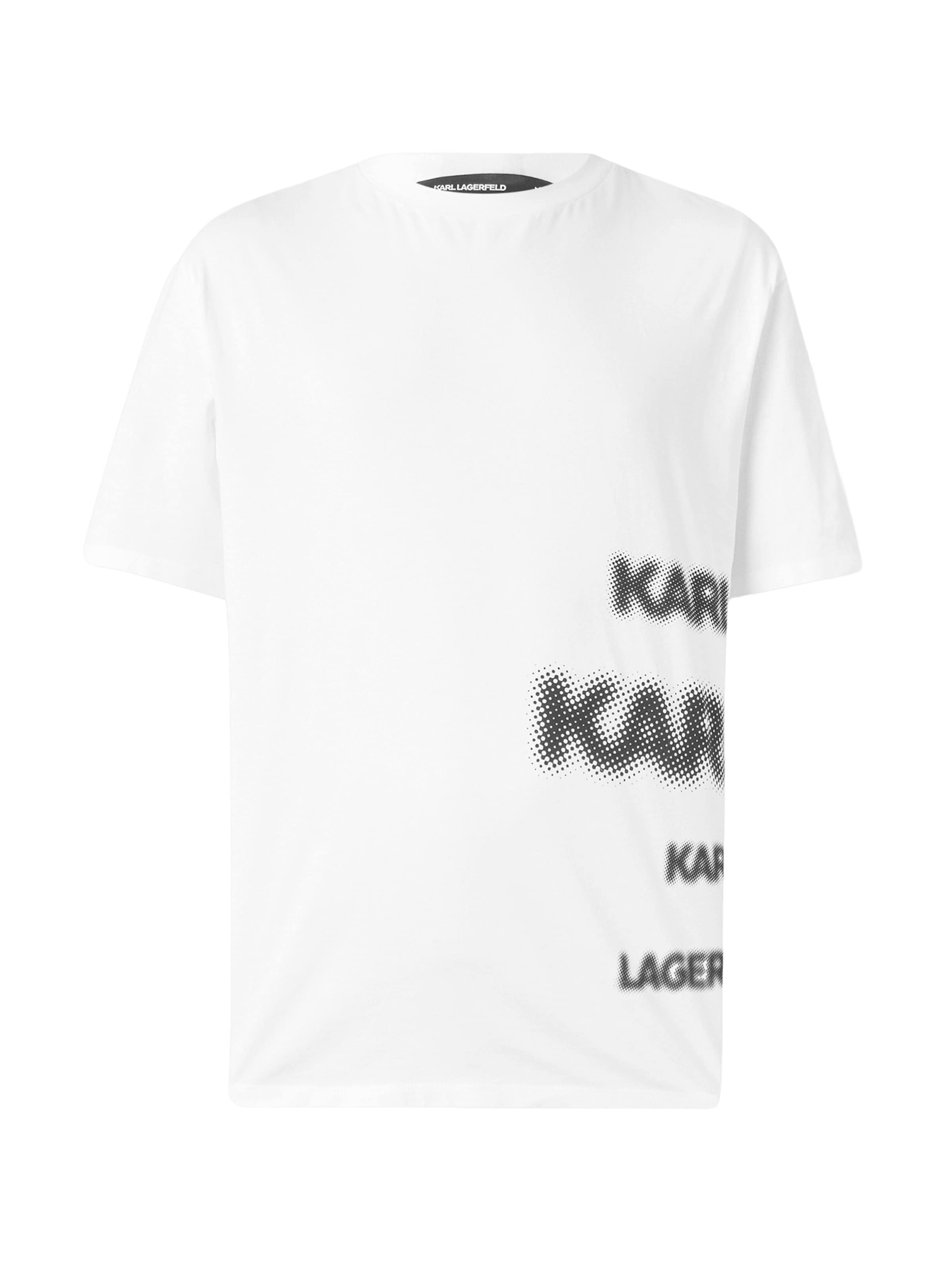 balta Karl Lagerfeld Marškinėliai: priekis