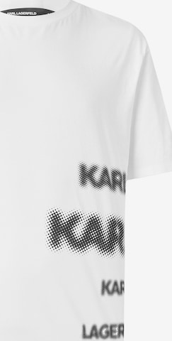 balta Karl Lagerfeld Marškinėliai: priekis