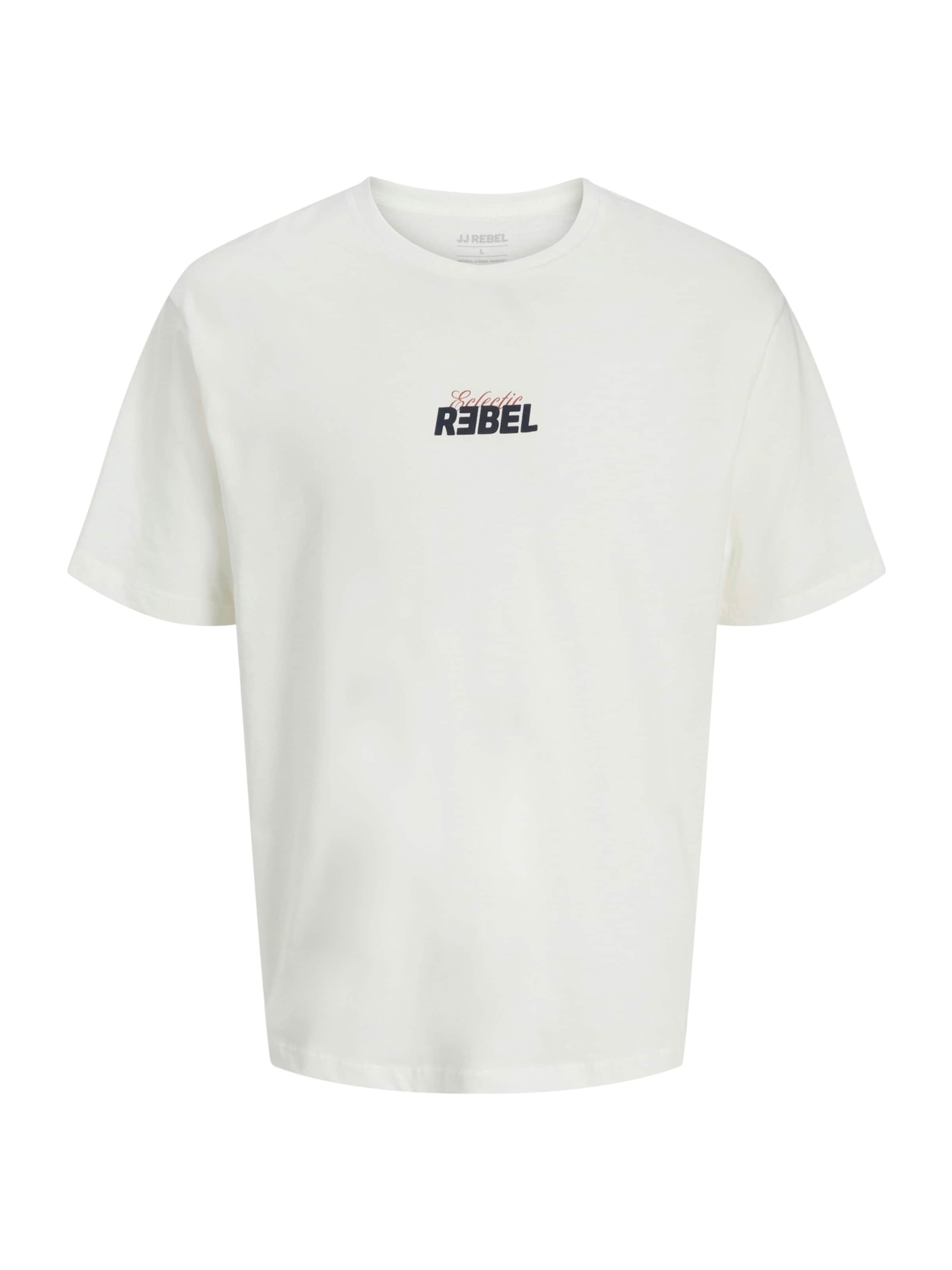 JJ Rebel Tričko 'JREBJIM' – bílá: přední strana
