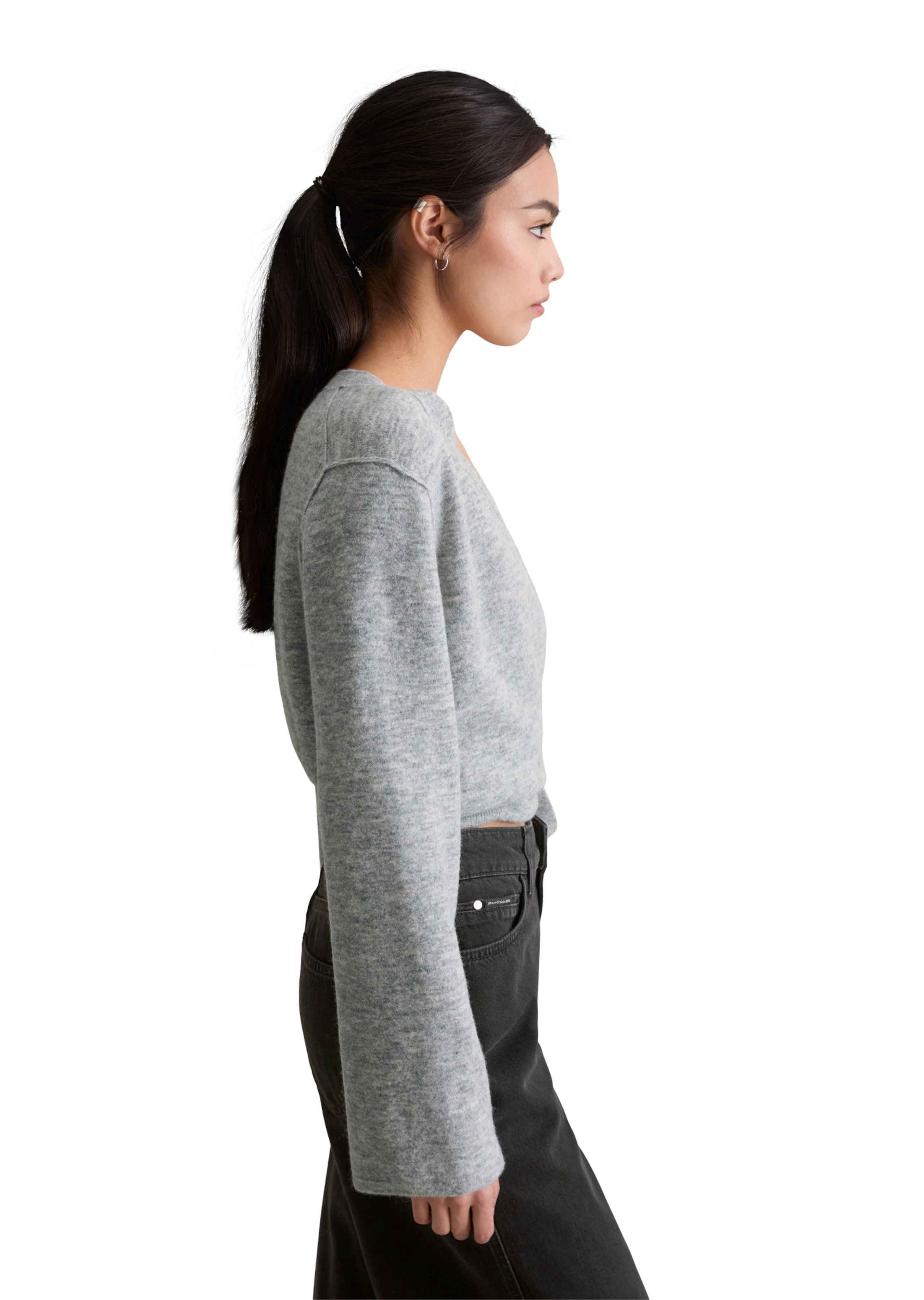 Marc O'Polo DENIM Gebreid vest in Grijs