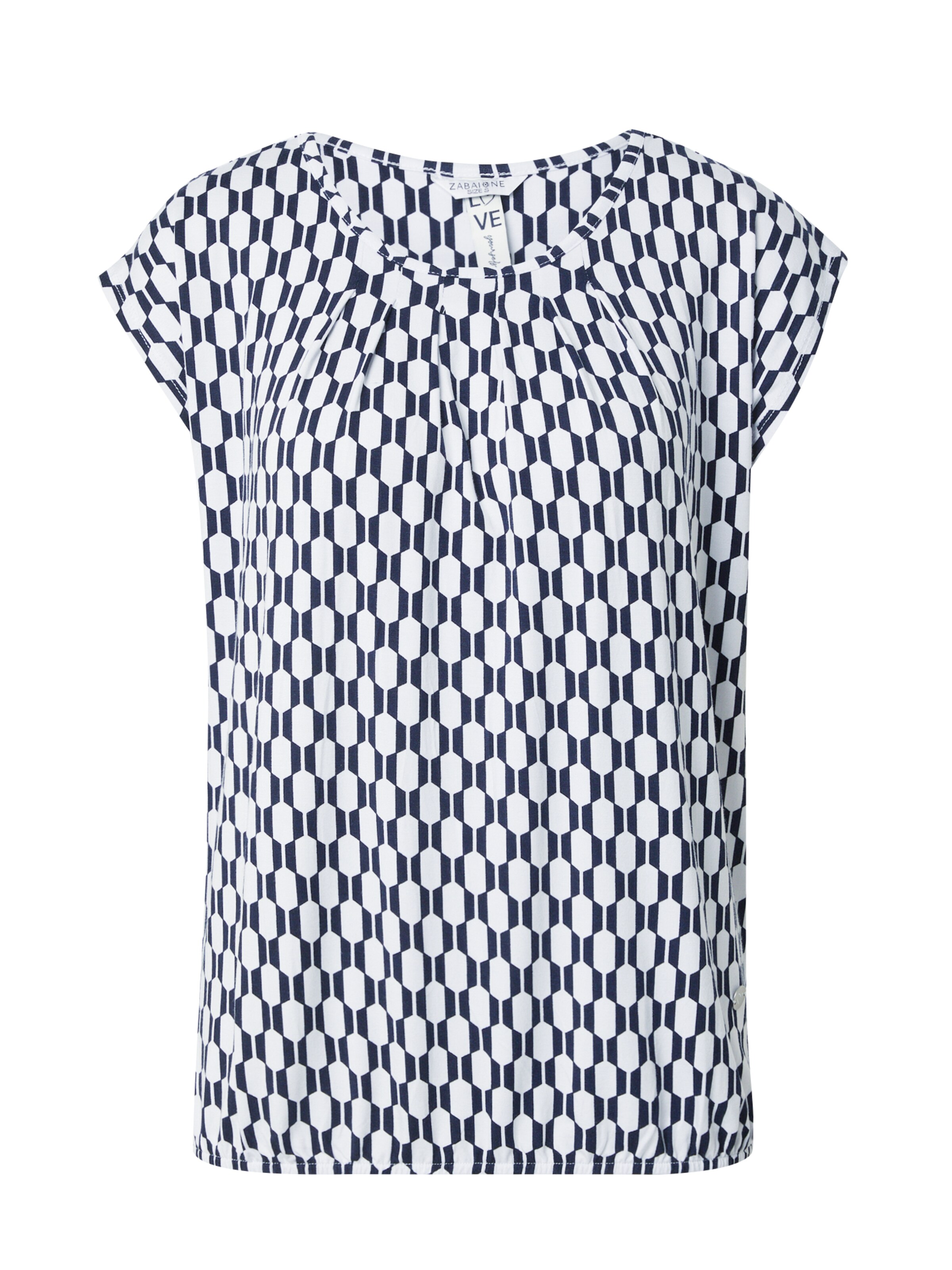 T-shirt &#x27;Mi44nou&#x27; ZABAIONE en blanc : devant