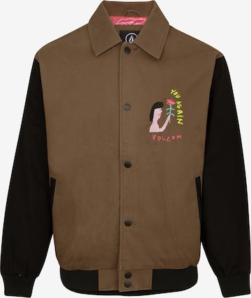 Volcom Athletic Jacket 'ARTHUR LONGO' in Brown: front