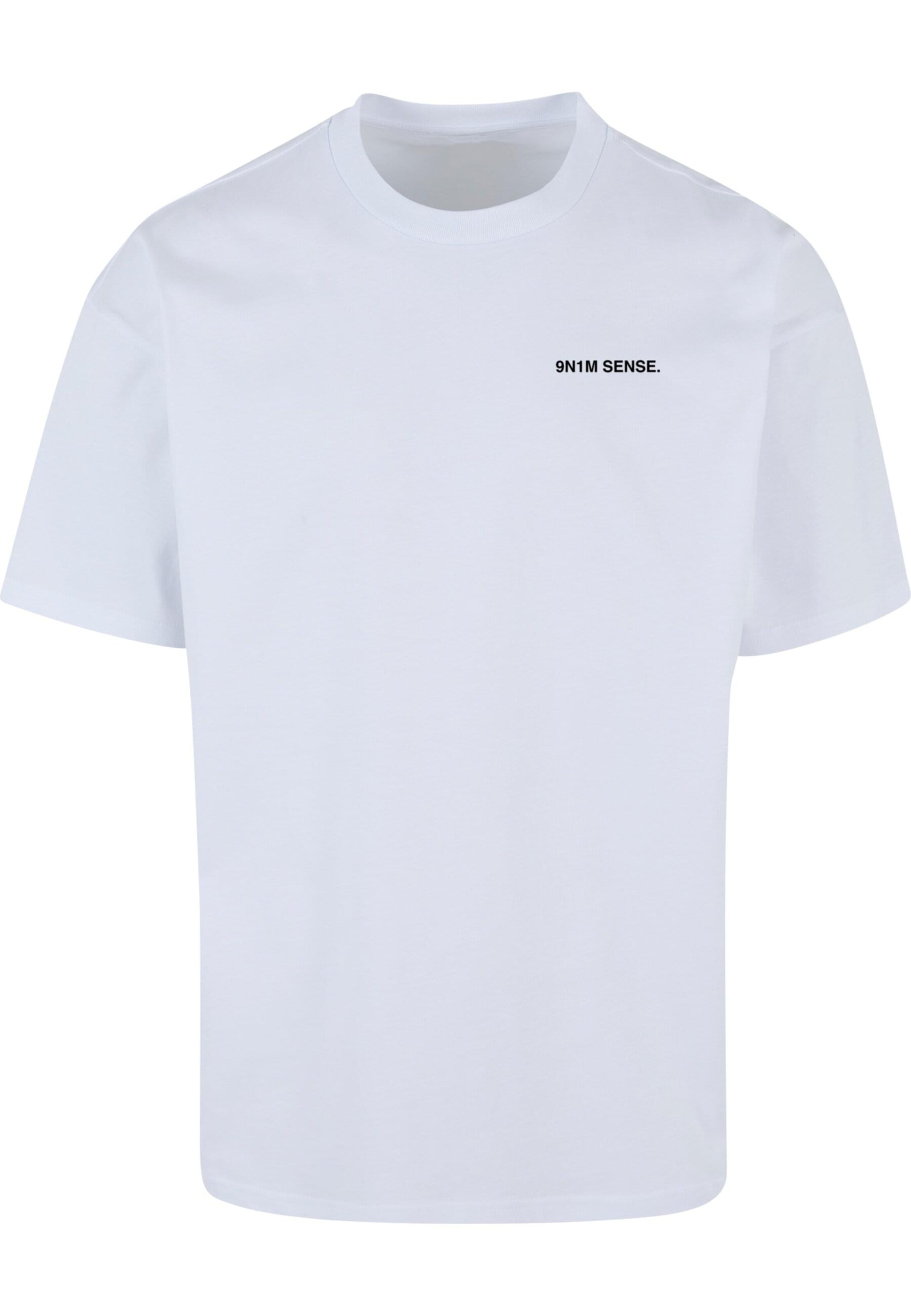 9N1M SENSE Shirt 'Friends Not Money' in White: front