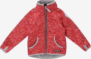 Villervalla Zip-Up Hoodie in Red: front